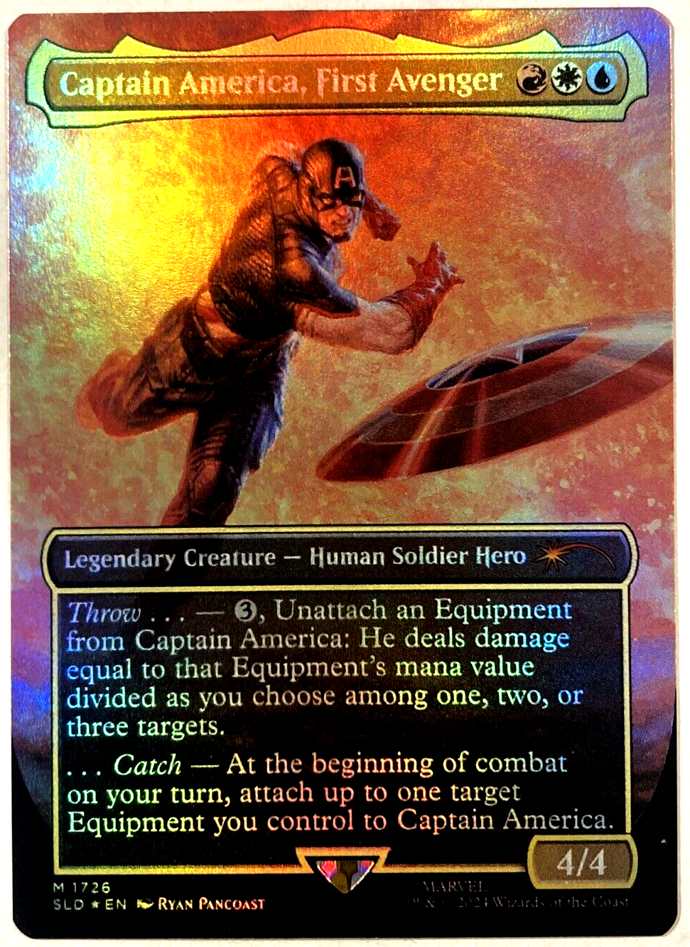 MTG【Foil】Captain America, First Avenger MTG Captain America, First Avenger RAINBOW FOIL Secret Lair