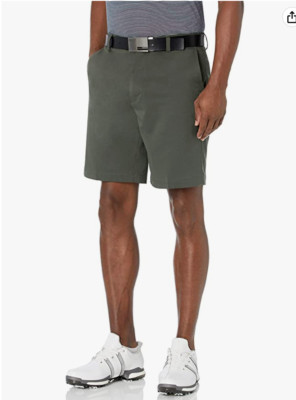 Amazon Essentials Men's Classic-Fit Stretch Golf Short Olive
