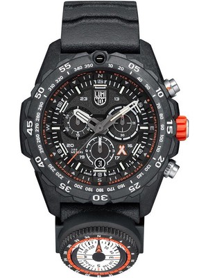 Pre-owned Luminox Xb.3741 Bear Grylls Survival Chronograph W. Compass Mens