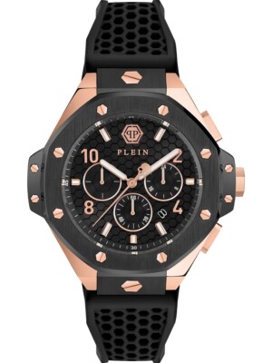 Pre-owned Philipp Plein Pwpra0824 Mens Watch Chrono Royal 46mm 5atm