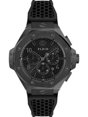 Pre-owned Philipp Plein Pwpra0924 Herrenuhr Chrono Royal 46mm 5atm