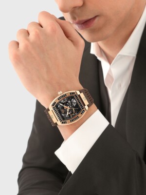 Pre-owned Philipp Plein Pwbaa1723 Mens Watch The Skeleton Automatic 44mm 5atm
