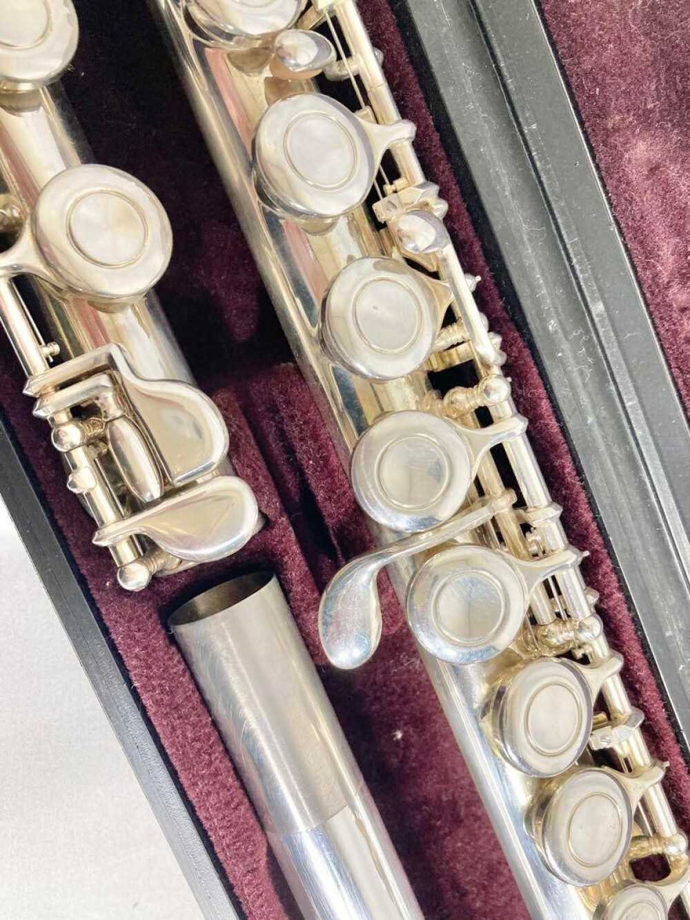 YAMAHA YFL-221 Flute Nickel Silver Plated Used with Case