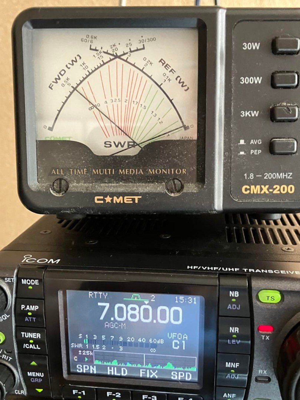 ICOM 社製 All Mode 無線機 IC-7000m