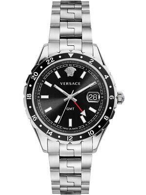 Pre-owned Versace V11100017 Hellenyium Mens Watch 42mm 5atm