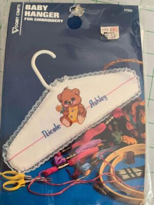 Cross Stitch Baby Hanger Kit - New