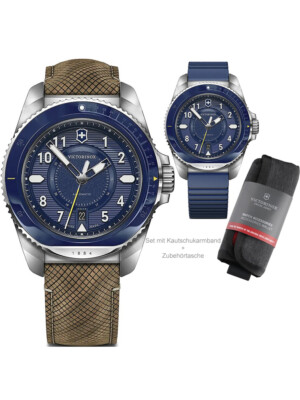 Pre-owned Victorinox 241980.1 Journey 1884 Automatic Mens Watch 43mm 20atm