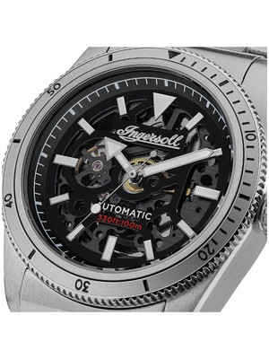 Pre-owned Ingersoll I13903 The Scovill Automatic Mens Watch 43mm 10atm