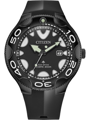 Pre-owned Citizen Bn0235-01e Promaster Orca Divers Mens Watch 46mm 20atm