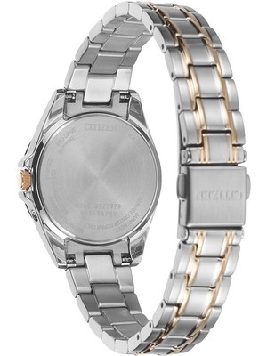 Pre-owned Citizen Ec1186-85a Eco-drive Radio Controlled Ladies Watch 29mm 10atm