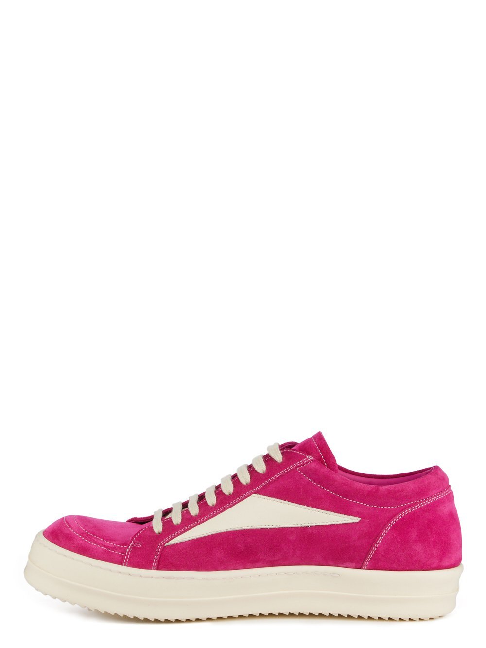Rick Owens EDFU Vintage Sneaks Velour Suede Hot Pink Milk