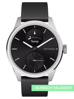 Pre-owned Withings Hwa10-model 4-all-int Scanwatch 2 Black 42 Mm 5atm