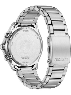 Pre-owned Citizen At2568-82e Mens Watch Eco-drive Chronograph 43mm 10atm