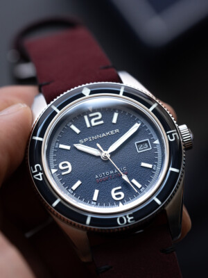 Pre-owned Spinnaker Sp-5055-08 Fleuss Automatic Mens Watch 43mm 15atm