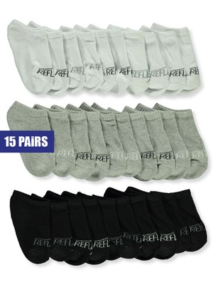 Reflex Tech Boys' 15-Pack Low-Cut Socks