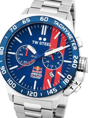 Pre-owned Tw Steel Tw-steel Cs121 Red Bull Ampol Racing Chronograph Mens Watch