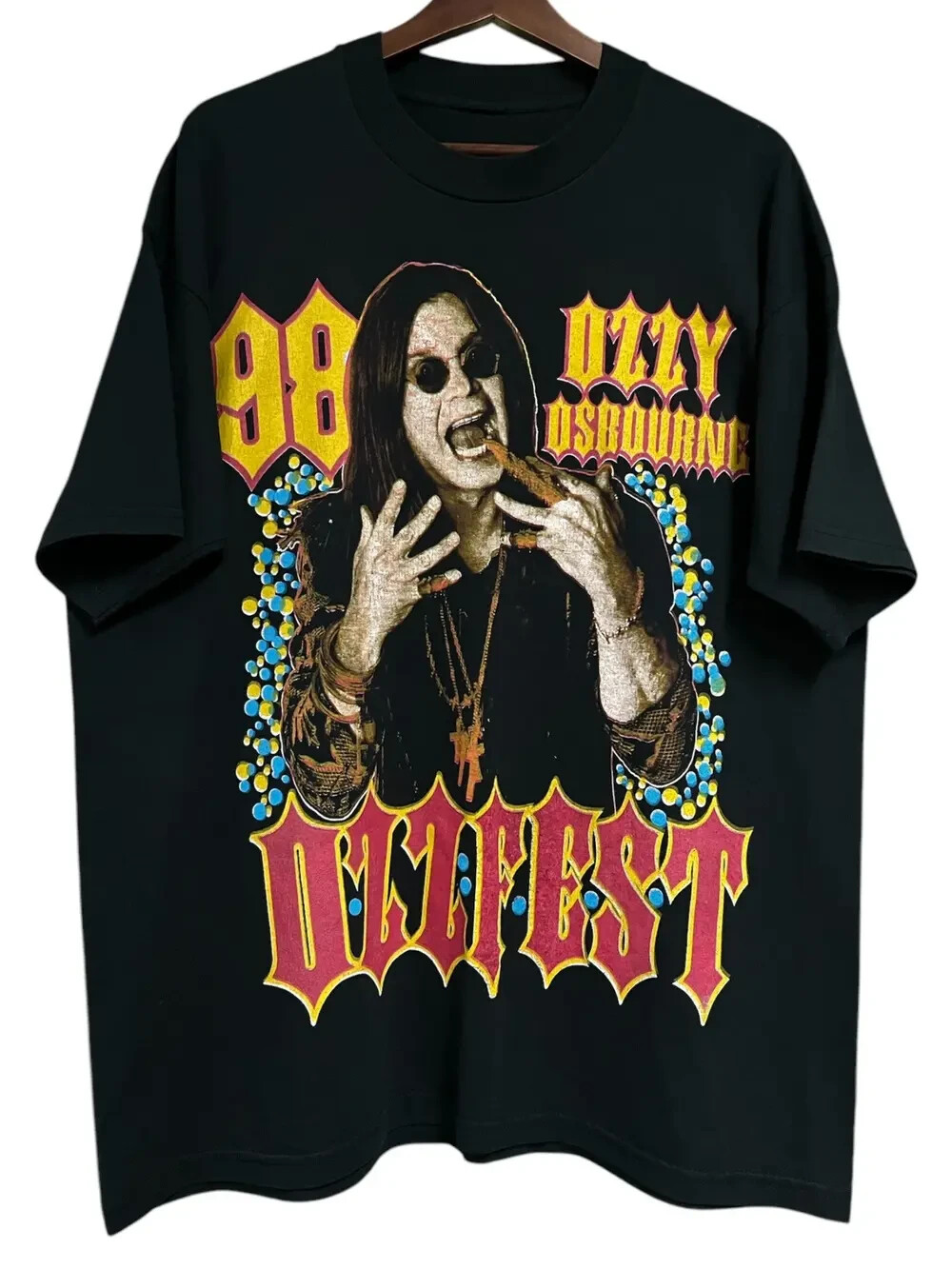 Ozzfest 98 Tシャツ ブラック Vintage Ozzy Osbourne Ozzfest 90s t shirt 1998 black reprint