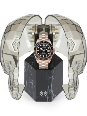 Pre-owned Philipp Plein Pwyba0723 Hyper $port Gmt Mens Watch 44mm 10atm
