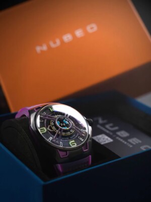 Pre-owned Nubeo Nb-6094-05 Mens Watch Oao Automatic Limited Edition 44mm 5atm