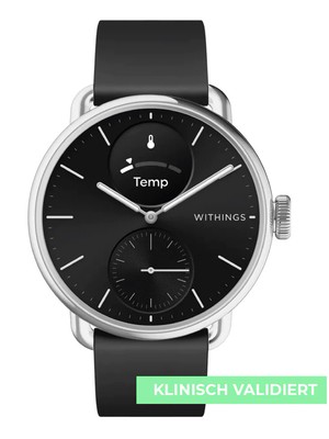 Pre-owned Withings Hwa10-model 1-all-int Scanwatch 2 Black 38 Mm 5atm