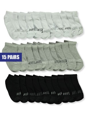 Reflex Tech Boys' 15-Pack Quarter Socks