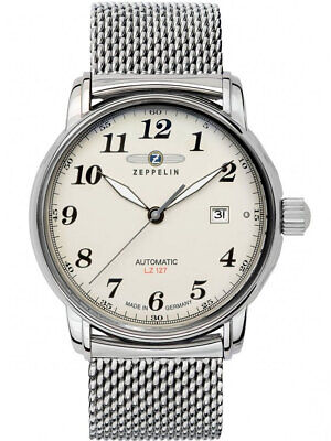 Pre-owned Zeppelin 7656m-5 Graf  Lz127 Automatic Mens Watch 40mm 5atm