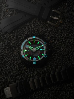 Pre-owned Nubeo Nb-6090-22 Mens Watch Mariner 9 Automatic Limited Edition 50mm 5atm