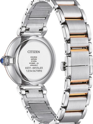 Pre-owned Citizen Em1074-82d Eco-drive Elegance Ladies Watch 30mm