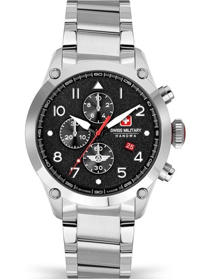 Pre-owned Swiss Military Hanowa Smwgi2101501 Nightflighter Chrono 44mm