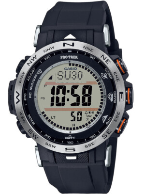 Pre-owned Casio Prw-30-1aer Pro Trek Solar Mens Watch 40mm 10atm