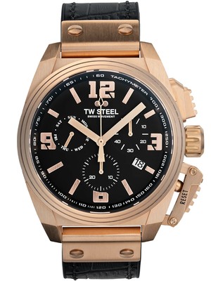 Pre-owned Tw Steel Tw-steel Tw1115 Canteen Chronograph Mens Watch 46mm 10atm