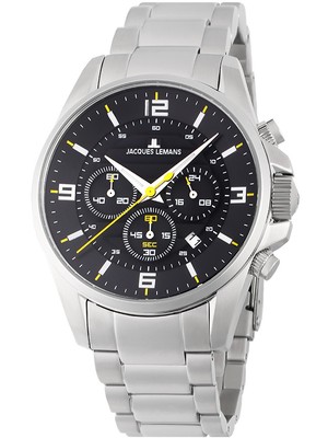 Pre-owned Jacques Lemans 1-2118d Liverpool Chronograph Mens Watch