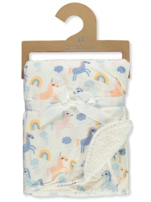 Mon Lapin Baby Girls' Luxury Velvet Baby Blanket
