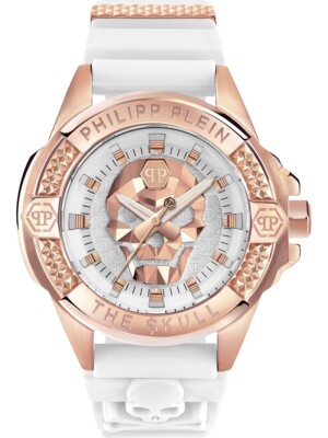 Pre-owned Philipp Plein Pwaaa2224 The Skull Unisex 47mm 5atm
