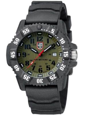 Pre-owned Luminox Xs.3813.l Carbon Seal 3800 Serie Mens Watch 46mm 300m