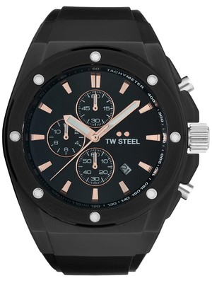 Pre-owned Tw Steel Tw-steel Ce4102 Ceo Tech Chronograph Mens Watch 44mm 10atm