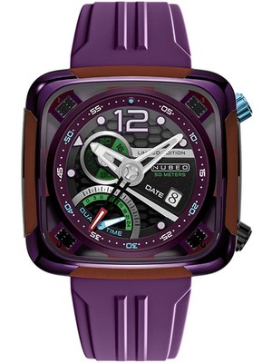 Pre-owned Nubeo Nb-6094-05 Mens Watch Oao Automatic Limited Edition 44mm 5atm