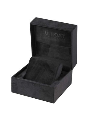 Pre-owned U-boat 8464/c Darkmoon Mens Watch 44mm Ipb 5atm