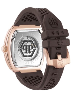 Pre-owned Philipp Plein Pwbaa1723 Mens Watch The Skeleton Automatic 44mm 5atm