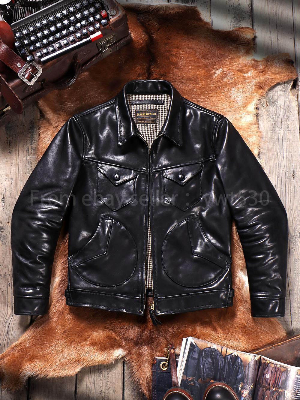 ジャケット・アウター archive FUGA genuine leather JKT biker Original Rare Vintage 80s Wolf Leathers Motorcycle Punk
