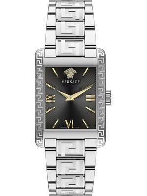 Pre-owned Versace Ve1c00822 Tonneau Ladies Watch 24mm 3atm