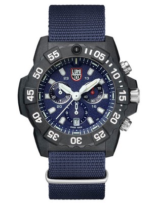 Pre-owned Luminox Xs.3583.nd Navy Seal Chronograph 45mm 20 Atm
