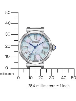 Pre-owned Citizen Em1060-87n Eco-drive Elegance Ladies Watch 30mm