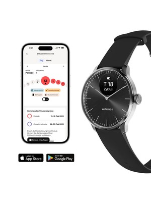 Pre-owned Withings Hwa11-model 5-all-int Scanwatch Light Black 37 Mm 5atm