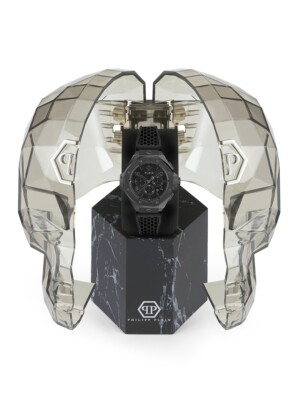Pre-owned Philipp Plein Pwpra0924 Herrenuhr Chrono Royal 46mm 5atm
