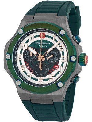 Pre-owned Swiss Military Hanowa Smwgo0000640 Mission X4 Chrono 44 Mm 10atm