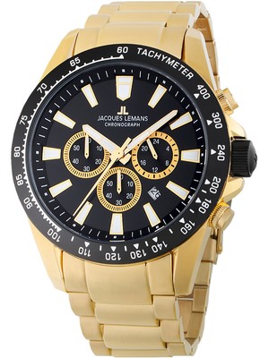 Pre-owned Jacques Lemans 1-2140i Liverpool Chronograph Mens Watch