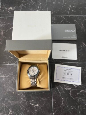 Pre-owned Seiko Presage Sarf007 6r64-00d0 Gmt 140th Anni. Men's At From Japan