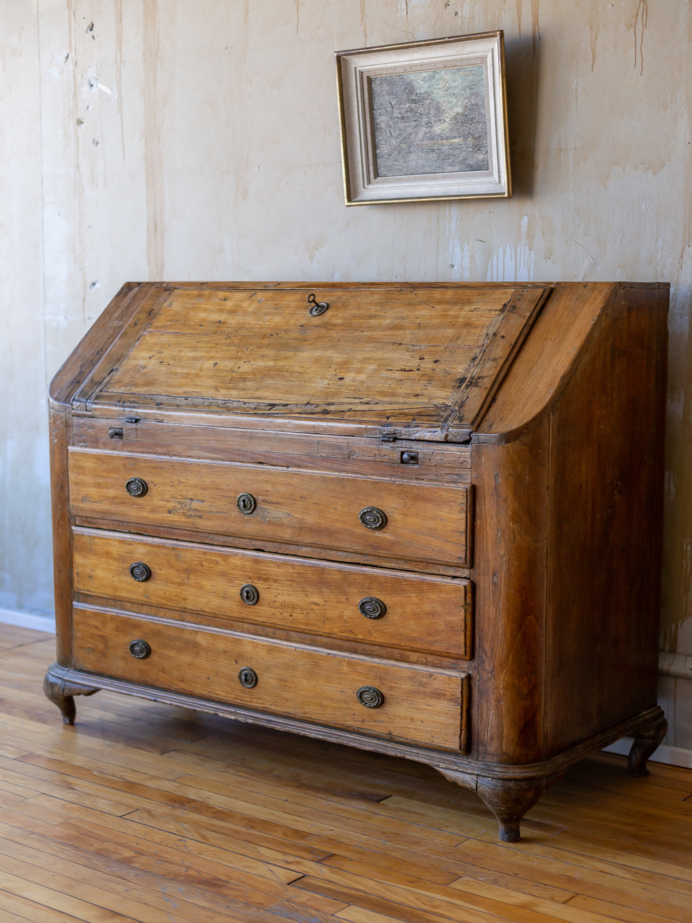 Italian Antique Drop Front Desk