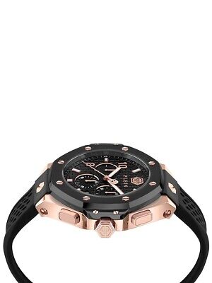 Pre-owned Philipp Plein Pwpra0824 Mens Watch Chrono Royal 46mm 5atm